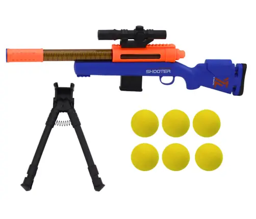 Large Rifle for Soft BBs, Telescope Stand, Blue