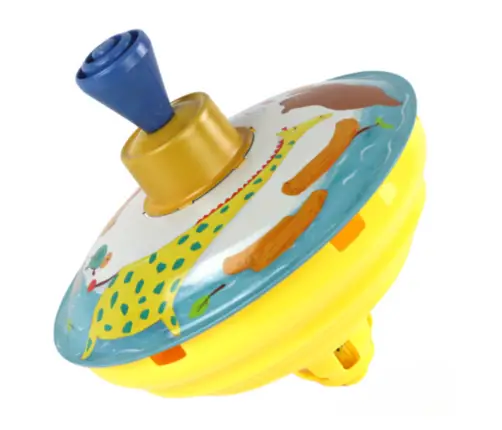 Spinning Top for Children, Spinning Animals Mix, Traditional Metal