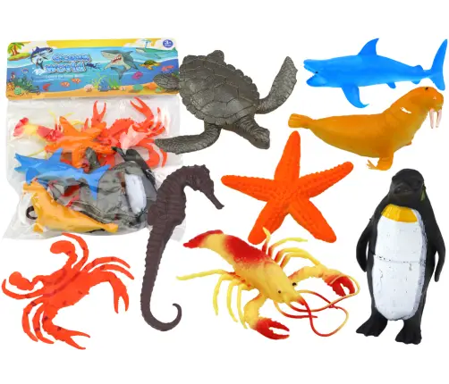 Set of 10 Underwater Sea Animal Figures