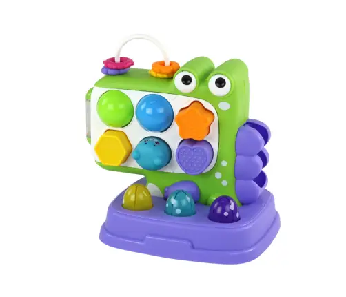 Dinosaur Educational Panel Whack-A-Mole Sorter Game For Children Purple Dinosaur Educational Panel Whack-A-Mole Sorter Game For Children Purple