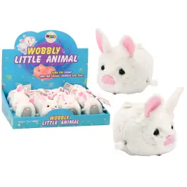 Clockwork Bunny Riding Toy Decoration White Clockwork Bunny Riding Toy Decoration White