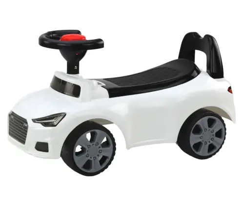 Car Ride On With Backrest QX-3396 Horn Storage Box White