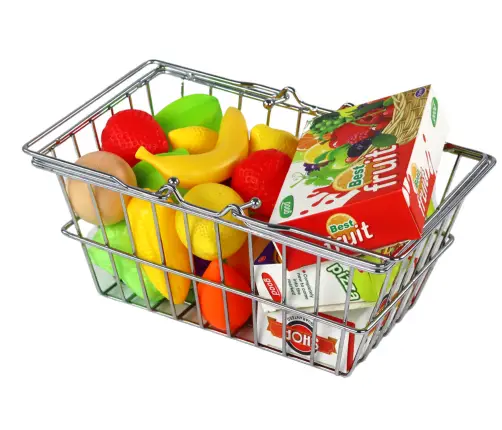 Shopping Basket for Vegetables Fruit Grocery Metal. Shopping Basket for Vegetables Fruit Grocery Metal.