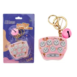 Electronic Pocket Game Keychain Pop It Arcade Pink
