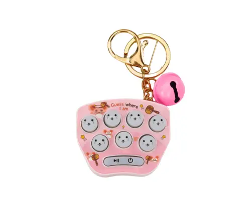 Electronic Pocket Game Keychain Pop It Arcade Pink