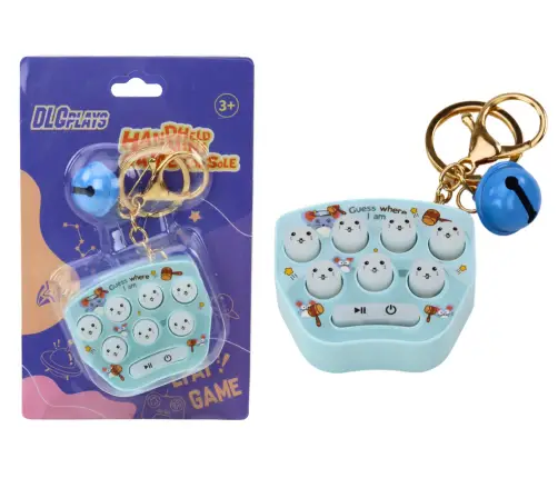 Electronic Pocket Game Keychain Pop It Arcade Blue