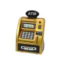 ATM Piggy Bank For Children Learning To Save Gold Black