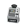 ATM Piggy Bank For Children Learning To Save Silver Black