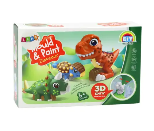 Creative Artistic Set Dinosaurs 3D Plaster Paints