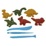 Magic Kinetic Sand Dinosaurs Molds 6pcs
