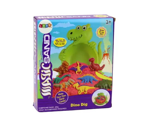 Magic Kinetic Sand Dinosaurs Molds 6pcs