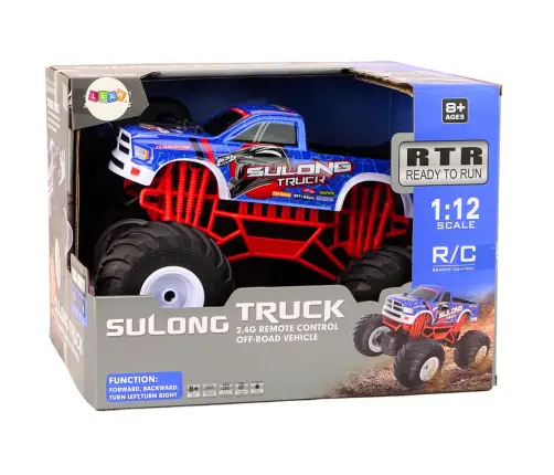 Radiovadāmā mašīna ar pulti Off-Road 1:12 Truck Blue Radiovadāmā mašīna ar pulti Off-Road 1:12 Truck Blue