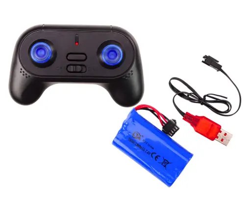 Radiovadāms kvadracikls ar pulti Gray