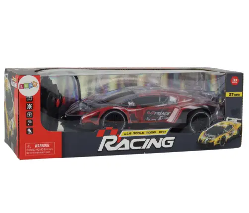 Radiovadāmā mašīna ar pulti Sports Car Racing Red