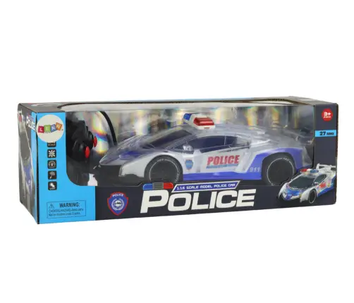 Radiovadāmā mašīna ar pulti Police Sports Car