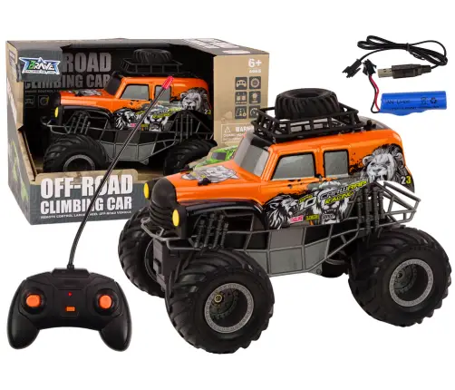 Radiovadāmā mašīna ar pulti Off-Road Orange Radiovadāmā mašīna ar pulti Off-Road Orange
