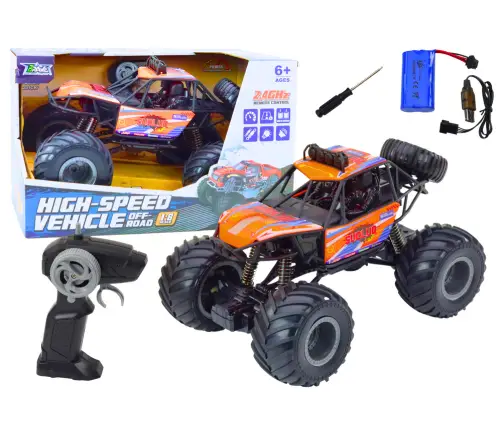 Off-road Remote Controlled RC Car 1:8 Shock Absorbers Orange Off-road Remote Controlled RC Car 1:8 Shock Absorbers Orange