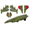 F35 Military Fighter Driving Lights Sounds Green