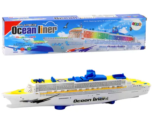 Passenger Cruise Ship Driving Lights Sounds