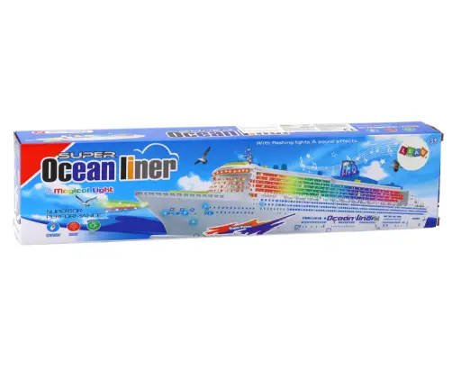 Passenger Cruise Ship Driving Lights Sounds