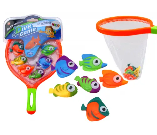 Bath Toys Strainer Catching Set 6 Pieces Fish