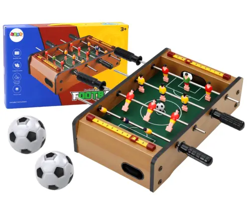 Mini Wooden Table Football 36cm x 21.5cm x 9cm