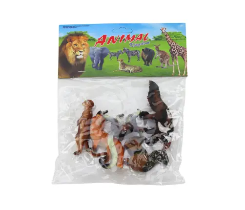 Animal Figurines 5 Pieces Squirrel Meerkat Anteater Fox Lemur