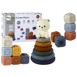 A set of educational blocks for toddlers - Pyramid Teddy Bear A set of educational blocks for toddlers - Pyramid Teddy Bear