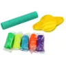 Plastic Set of Play-Doh 8 Planets Molds 5 Colors