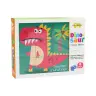 Educational Puzzle 6in1 Blocks Puzzle Cubes 6 Pictures Dinosaurs 9 El.