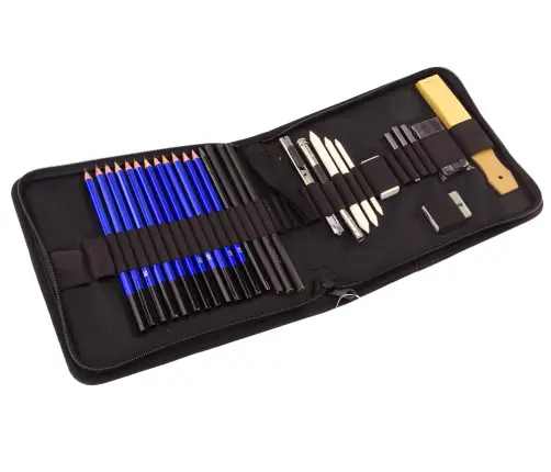 Artistic Set for Sketching Pencils Accessories 32 pcs