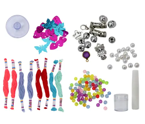 Set of a creative machine for making jewelry, embroidery thread, beads