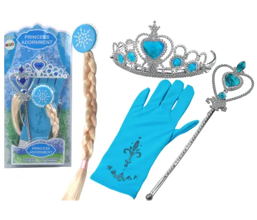 Little Princess Accessories Set Wand Glove Crown Snow Queen Little Princess Accessories Set Wand Glove Crown Snow Queen