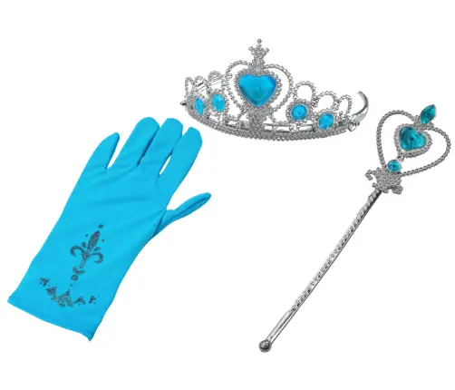 Little Princess Accessories Set Wand Glove Crown Snow Queen Little Princess Accessories Set Wand Glove Crown Snow Queen
