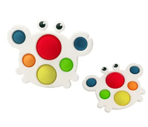 Silicone Board Colorful Crab Pop It Educational Sensory Silicone Board Colorful Crab Pop It Educational Sensory