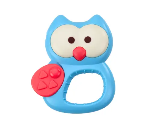 Set of Rattles, Teethers, Colorful Pastel Animals, 4 Pcs