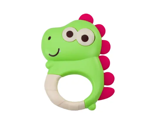 Set of Rattles, Teethers, Colorful Pastel Animals, 4 Pcs