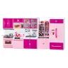 Kitchen Furniture Set for Dolls Fridge Stove Accessories Pink Kitchen Furniture Set for Dolls Fridge Stove Accessories Pink