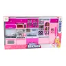 Kitchen Furniture Set for Dolls Fridge Stove Accessories Pink Kitchen Furniture Set for Dolls Fridge Stove Accessories Pink