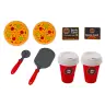 Set Shop Pizza Coffee Maker Drinks Cash Register