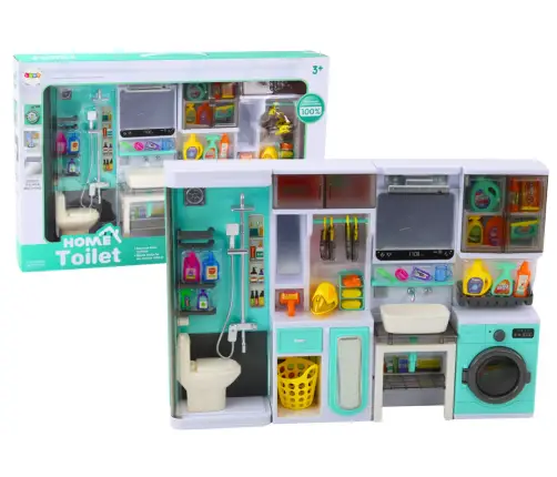 Bathroom Play Set 4in1 Shower Toilet Washing Machine Accessories Bathroom Play Set 4in1 Shower Toilet Washing Machine Accessories