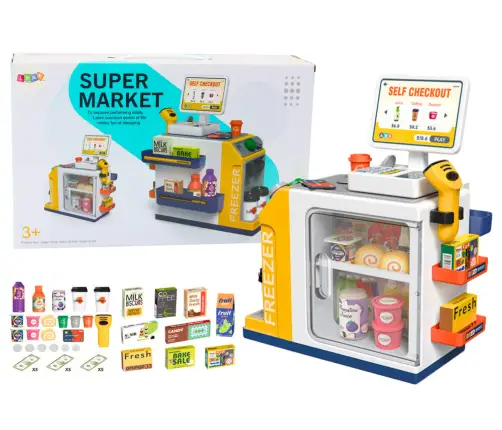 Supermarket Cash Register Scanner Lights and Sounds Set