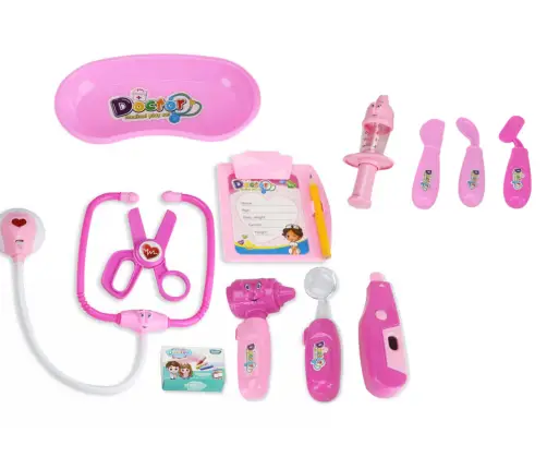Little Doctor Medical Kit In Suitcase Lights Sounds Pink Little Doctor Medical Kit In Suitcase Lights Sounds Pink