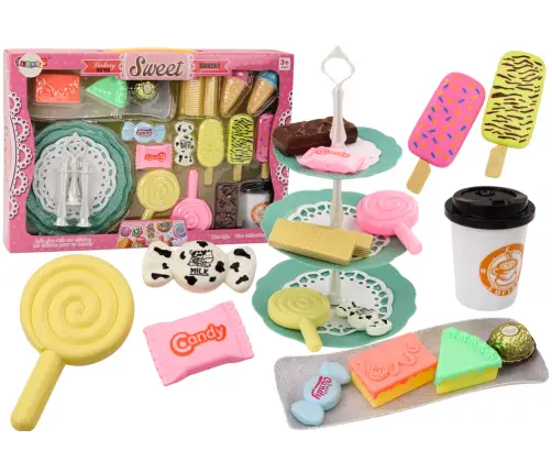 Confectionery Cafe Set Sweets Figurines Coffee Cake 25 pcs.