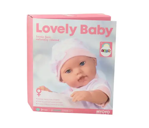 Baby Doll in White Pajamas, Hat, Blanket, Cushion Baby Doll in White Pajamas, Hat, Blanket, Cushion