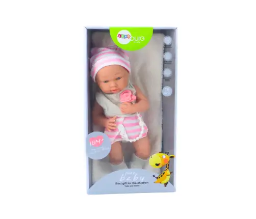 Lelles mazulis ar knupi 42 cm Pink Lelles mazulis ar knupi 42 cm Pink