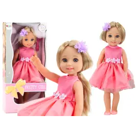 Doll Long Hair Pink Dress Hairpin Brush 38cm