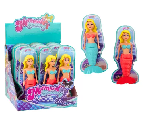 Mermaid Bath Wind Up Water Floating Turquoise Pink Doll MIX
