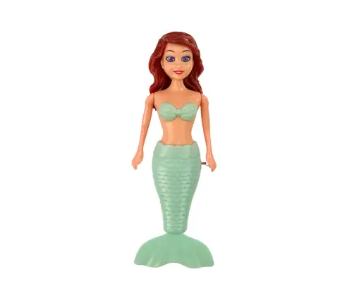 Mermaid Wind Up Water Floating Turquoise Mermaid Bath Doll