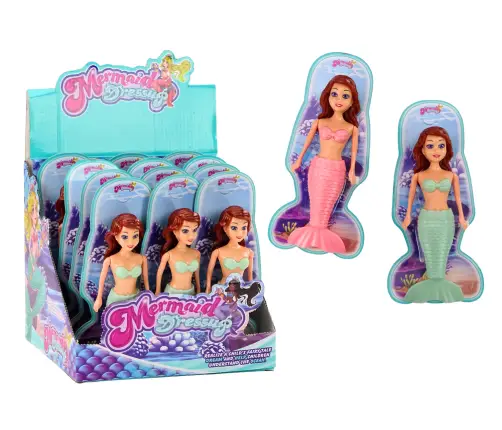 Mermaid Wind Up Water Floating Turquoise Mermaid Bath Doll